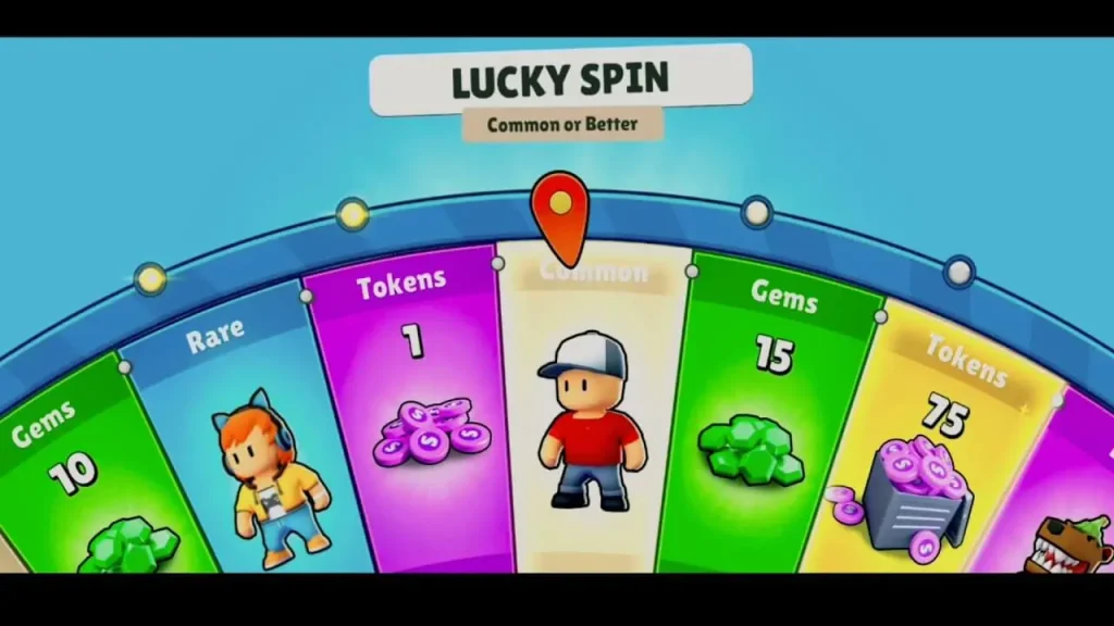 Earning Free Gems in Stumble Guys Lucky Round